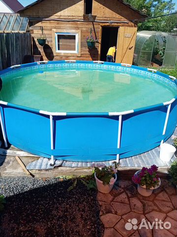 Каркасный бассейн intex бу