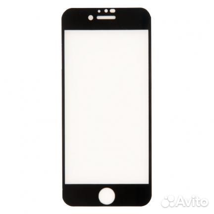 Защитное стекло для iPhone 6, 6S, черное (black) F