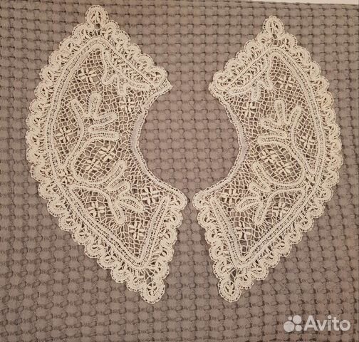 Воротник двойной, кружево, новый