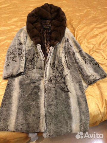 Шуба мутон норка