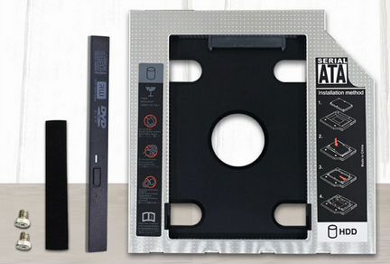 Адаптеры для уст-вки HDD вместо DVD 12,7 и 9,5 мм