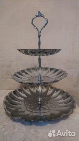 Подставка трёхярусная для конфет,печенья и фруктов