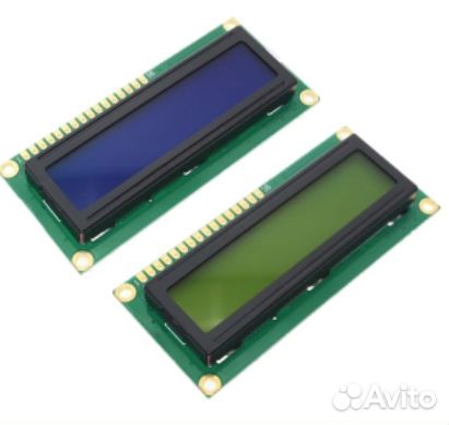 ЖК дисплей LCD 1602, адаптер PCF8574 I2C