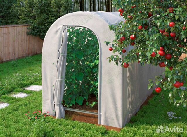 Теплица-парник 2х1.65 м с покрытием