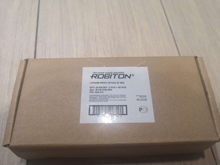 Батарейка robiton Lithium Profi CR123A,упк. 50шт