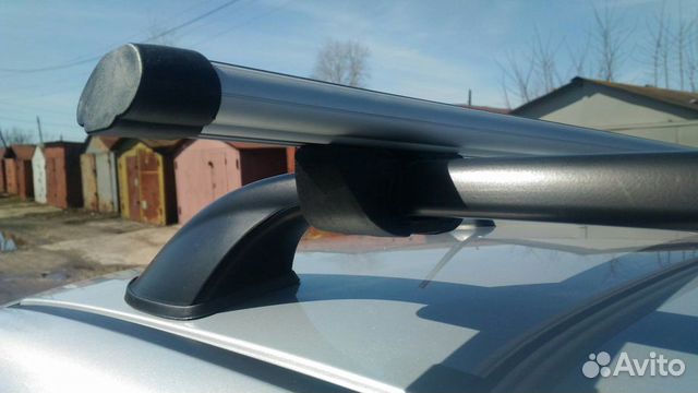 Багажник аэро крепыш на рейлинги на Ким 75