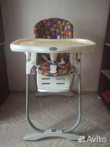 Детский стульчик для кормления chicco polly magic