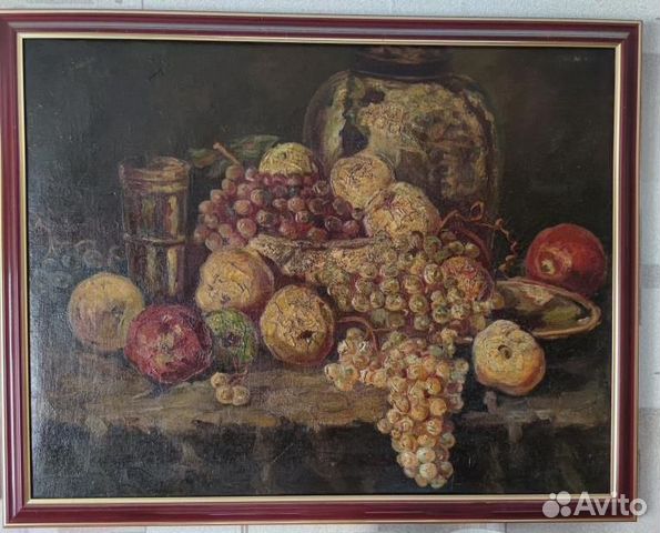 Картина натюрморт холст масло в раме