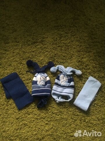 Шапка+шарф новый