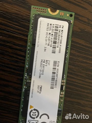 Новый диск ssd 1Tb samsung M.2 PM981A NVMe