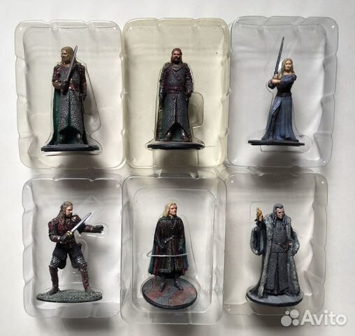 Фигурки Lord of the Ring коллекционные метал 6-8см