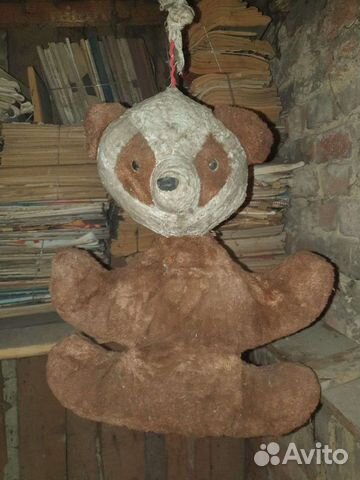 Плюшевый медведь СССР довоенный