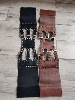 Ремень женский кожаный широкий