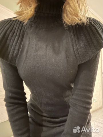 Платье Водолазка черное теплое 42-44 рр