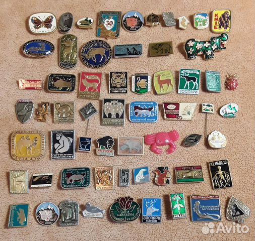 Значки СССР животные птицы