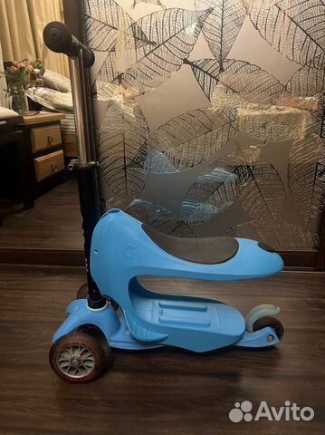 Самокат mini micro deluxe голубой