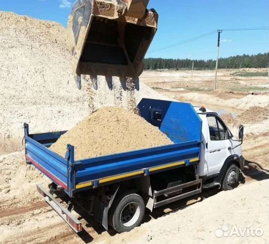 Доставка песка газелью