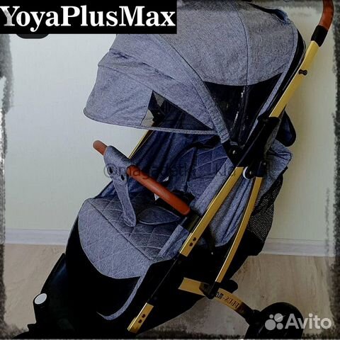 Уоуа рlus мах коляска прогулка св.серая зол.рама