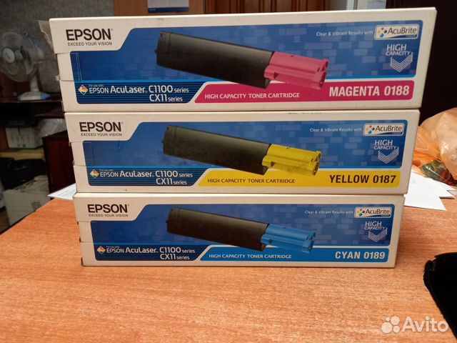 Картриджи Epson AcuLaser C1100, оригинал, новые