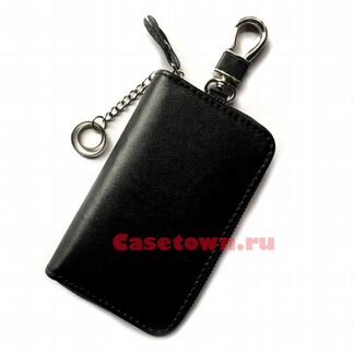 Экранирующий чехол из кожи для ключей авто (кожа)