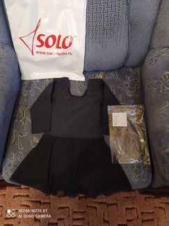 Новый купальник с юбкой гимнастический фирмы solo