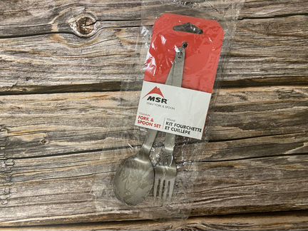 Набор MSR Ложка + Вилка (титан) Titan Fork And