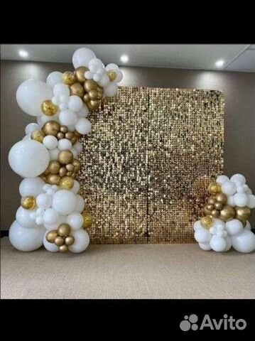 Аренда Фотозона из живых пайеток