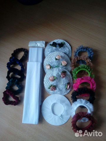 Резинки,сеточки, ободки для волос