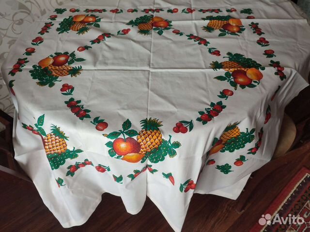 Скатерть лен СССР новая
