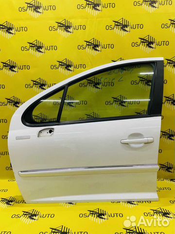 Дверь передняя левая белая peugeot 207