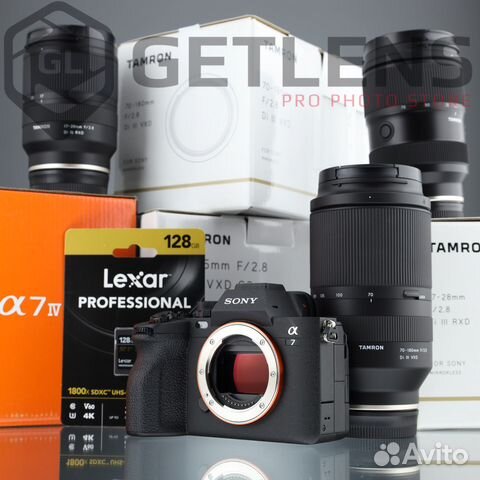 Sony A7 IV + Tamron 28-75+70-180+17-28+Lexar 128GB