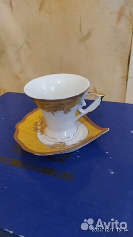 Фарфоровый японский чайный кофейный сервиз