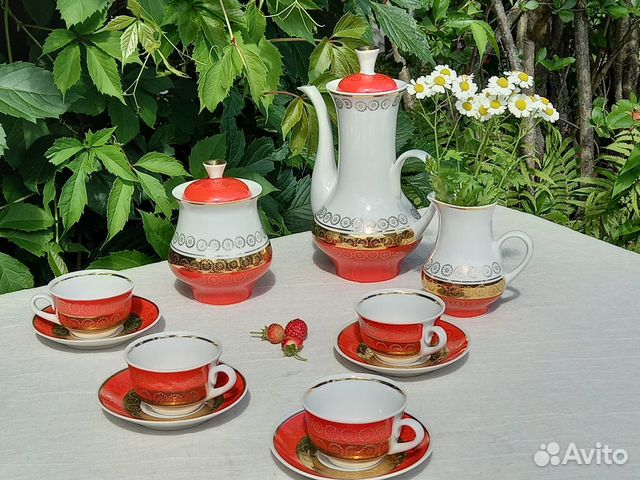 Кофейный сервиз СССР / Бориславский фарфор