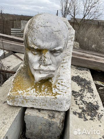 Бюст Ленина белый мрамор