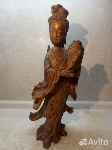 Антикварная китайская статуэтка девушки