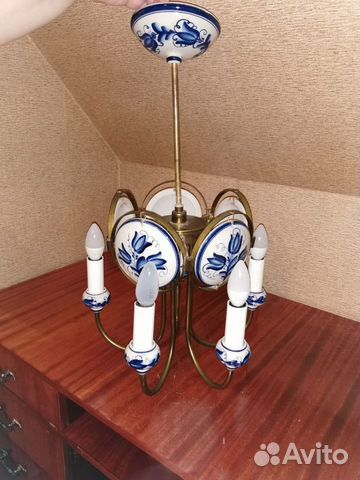 Люстра гжель