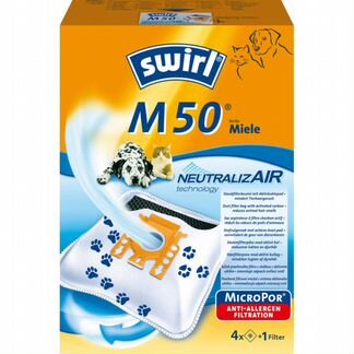 Swirl m50 - комплект мешков - 4 шт. + 1 фильтр