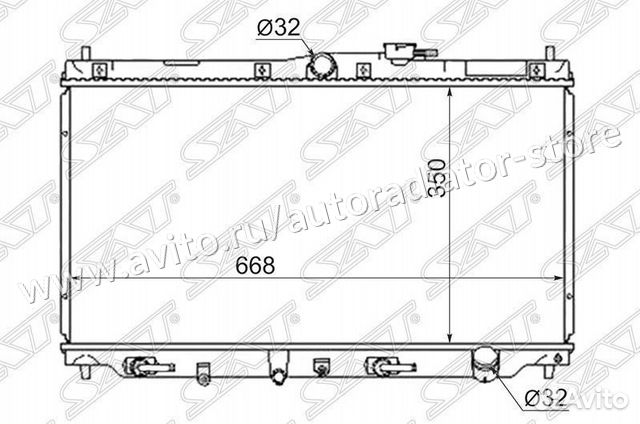 Радиатор хонда срв 2