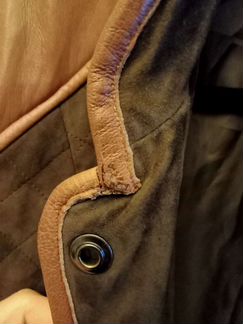 Куртка жакет с кожаными вставками