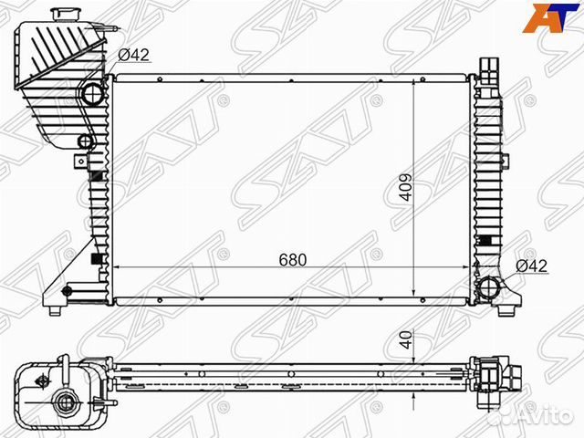 Радиатор mercedes sprinter 00-06/ sprinter classic