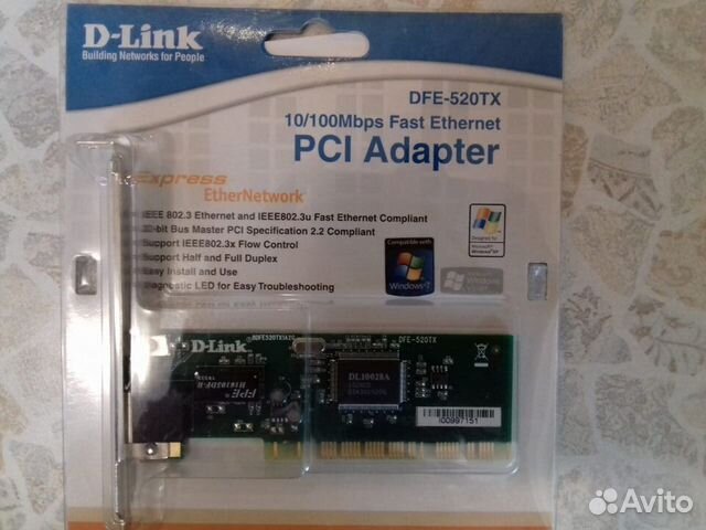 Сетевая карта D-Link DFE-520TX