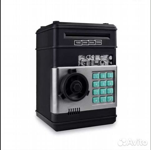 Копилка сейф для денег детская электронная