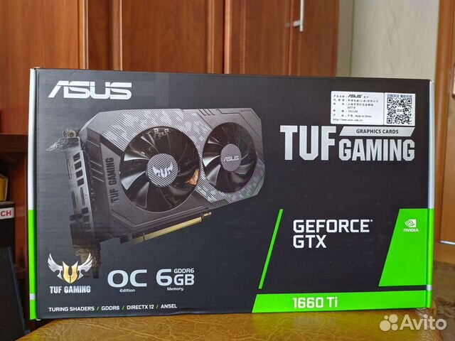 Asus GTX 1660 Ti 6Gb Новая