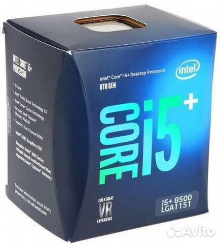 Процессор intel i5 8500 1151 v2 6 ядер 6 потоков