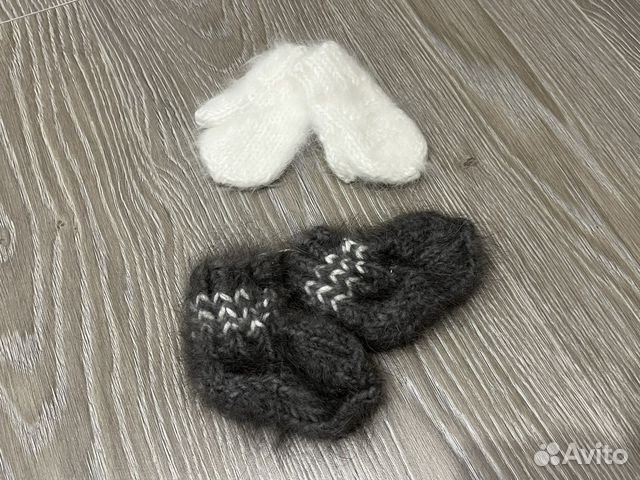 Варежки и пинетки пуховые