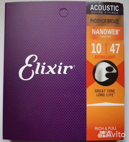 Струны Elexir nanoweb акустика