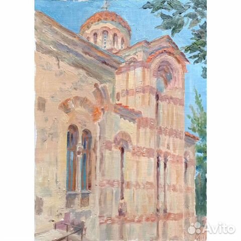 Картина маслом на холсте пейзаж Крым