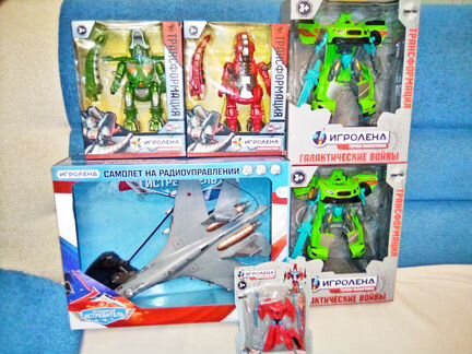 Новые роботы-трансформеры и самолет на р/управ