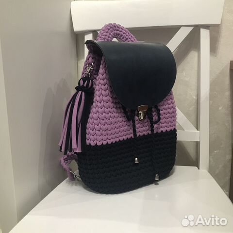 Рюкзак из трикотажной пряжи