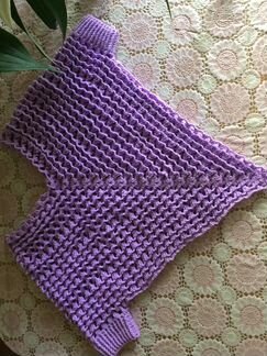 Пончо с коротким рукавом